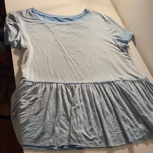 blue babydoll shirt